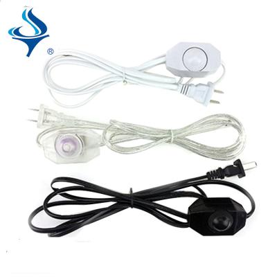 China 2 switch with dimmer switch or 303 America USA home appliance pins AC power cord and salt lamp dimmer power cord EU and UK for sale