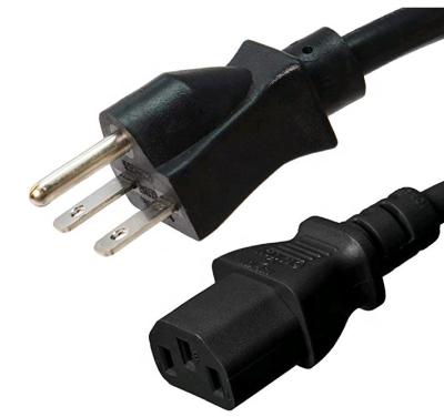 China Home Appliance USA Market NEMA 6-15P 13A 250V Power Cord With C13 Plug for sale