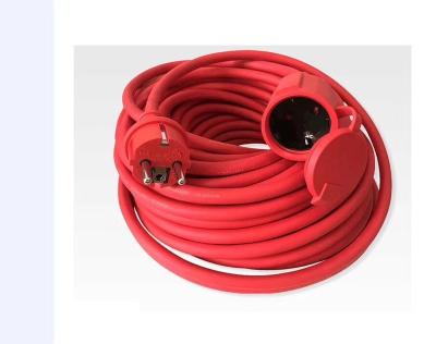 China Home appliance 16A 250V EU reed cord extension cord IP44 waterproof H05RN-F 3G1.5mm for sale