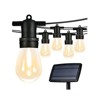 China Economical Portable String Lights 16Pcs 1 Watt LED S14 Solar Bulbs Portable 2700K Available for sale