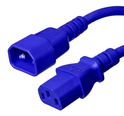 China C14 COMPUTER To C13 Mains Cord IEC Connector 10A 250V Male And Female Power Extension Cord for sale