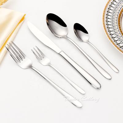 China Sustainable Silverware Flatware Flatware Spoon Set Stainless Steel Flatware Set Sale for sale