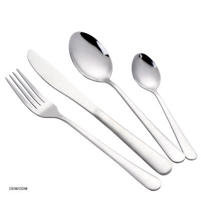 China Durable OEM/ODM 16/20/24 Pcs Classic Flatware Cutlery Set Stainless Steel Customize Cutlery Set for sale