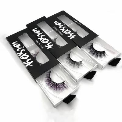 China Wholesale Recyclable Custom Printed Empty Logo Private Label Black False Eyelashes Packaging Paper Box for sale