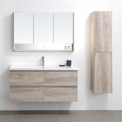 China New Ojans Modern Environmental Modern Style Design Laminate MDF Bathroom Cabinet Bathroom Furniture Vanity for sale