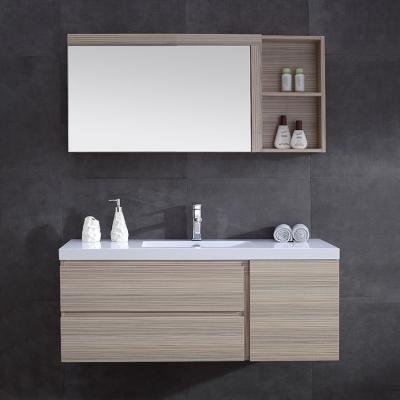 China OEM Cheap Price 2020 Modern Bathroom Product Design Modern Wall Mounted Floating Shelf Bathroom Vanity for sale