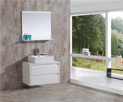 China Modern Bathroom Vanity Furniture Small Apartment Bathroom with Mirror Cabinet for sale