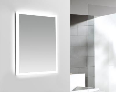 China Rectangle Hotel MDF Frame Led Bathroom Wall Mounted Illuminated Hot Selling Luxury Lighted Mirror for sale