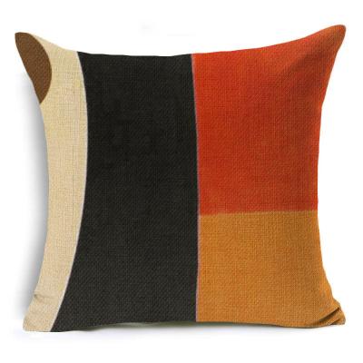 China High Quality Abstract Anti Dust Mite ,Simple And Geometric Luxury Simple Style Orange Cushion Cover Series Pillow Case For Sofa for sale