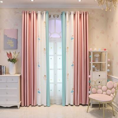 China power failureisolatedPrincess Style Children's Room Curtain Bedroom Girl's Nordic Flame Retardant Shade Curtain for sale