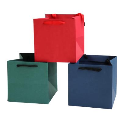 China Handmade Custom Copy 2021 New Stely Cheap Colorful Kraft Paper Bags With Handles Kraft Paper Bag For Gifts for sale