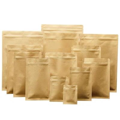 China Recyclable Custom Eco Friendly Kraft Paper Bag For Tea Packaging for sale