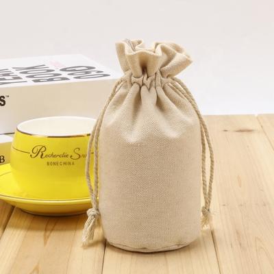 China Eco - Friendly Promotional Organic Muslin Cotton / Canvas Custom Drawstring Bag With Good Service for sale