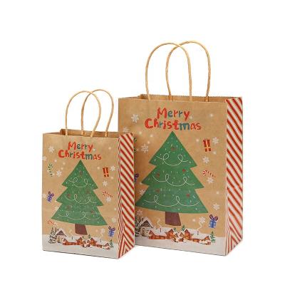 China Fashion Design Recyclable Kraft Paper Shopping Bag Stock Available Packaging Gift Bag With Free Sample for sale