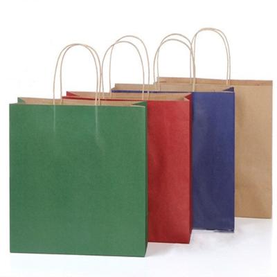 China Recyclable Custom Luxury Apparel Garment Packaging Brown Kraft Bags For Free Sample for sale