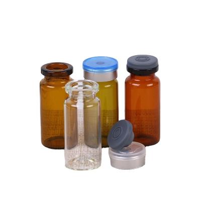 China Pharmaceutical Cheap Price 5ml 10ml 15ml 20ml Small Amber Medical Glass Bottle For Liquid Medicines for sale