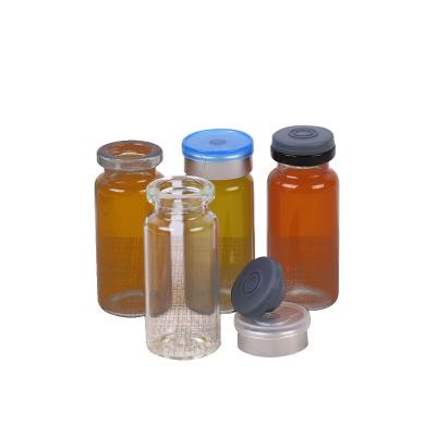 China Safety 2ml 5ml 10ml Clear 20ml Pharmaceutical and Cosmetic or Amber Tubular Glass Bottle Vial for sale