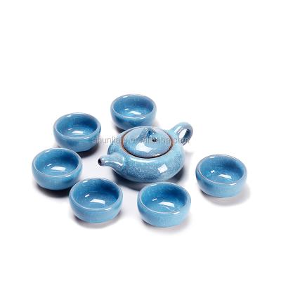 China Viable Wholesale Different Color Porcelain Pot Ceramic Tea Cup Sets For Coffee for sale