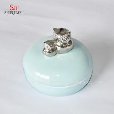 China Wholesale Eco-friendly Different Color Wedding Favors And Gifts Porcelain Trinket Boxes Ceramic Custom Jewelry Box for sale