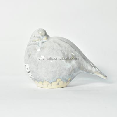 China All Handmade Hot Selling Statue Craft Ceramic Bird Shaped Decoration Animal Figurine Sculpture for sale