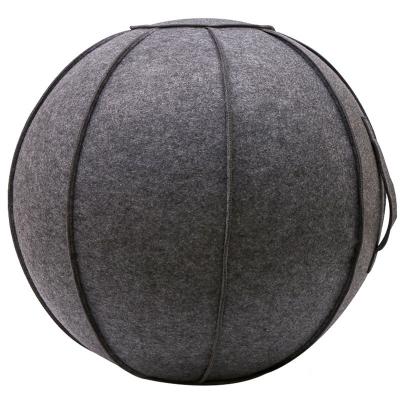 China Anti-shatter Office Home Yoga Ball Chair Yoga Balance Stability Exercise Fitness Ball With Cover for sale