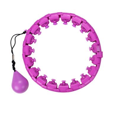 China Good Quality Adults Durable Adjustable Home Fitness Weighted Smart Polynesian Dance Hoops for sale