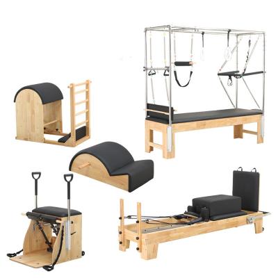 China Reformaer Cadillac High Density Home Gym Equipment Pilates Wooden Exercise Fitness Pilates Reformer Machine Adjustable Reformer Machine for sale