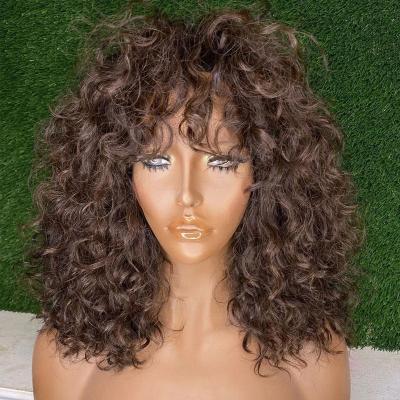 China Body Wave Most Popula Cuticle Aligned Ombre Color Deep Wave Bob Wigs HD Lace Front Human Hair Wigs With Baby Hair for sale