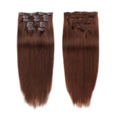 China Water Wave Virgin Remy Clip In Hair Extension European Hair Double Weft 100% Human Hair Extensions for sale