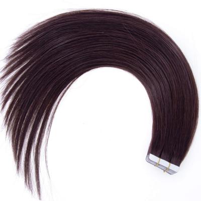 China Silky Straight Wave Russian Hair 100% Virgin Human Hair Extension Cuticle Aligned Remy Tape In Hair Extensions For Woman for sale