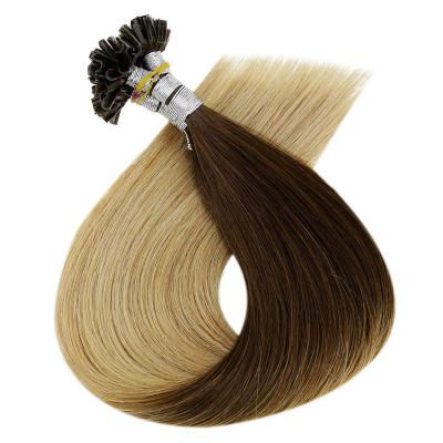 China Kinky Curl Vendors U Tiped Cuticle Aligned Unprocessed Raw Hair Double Drawn Russian Pre-Bonded U Tip Hair for sale