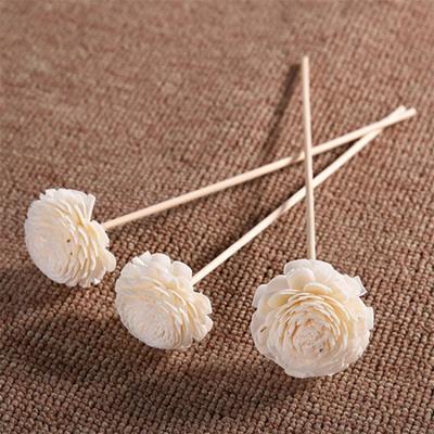 China Viable Bulk Matching Handmade Rattan Wholesale Sola Wood Flowers For Reed Diffuser for sale