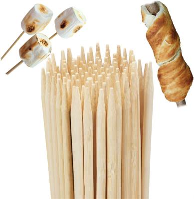 China Thermal Resistance Estick Chocolate Campfire 6mm Smores Spits 36inch Long Bamboo Marshmallow Roasting Stick For Barbecue for sale