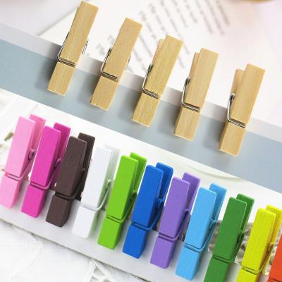 China Eco-friendly Material Wholesale Estick Rainbow Coffee Reading Light Small Large Image Display Eco Digit Shape Flat Colorful Wooden Clips For Photos for sale