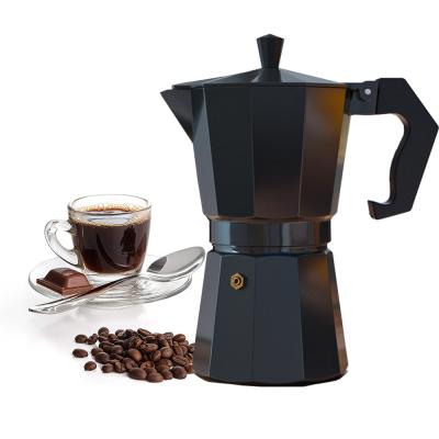 China WITH LID New Design Customized Classic Aluminum Espresso Coffee Maker Mocha Pot for sale