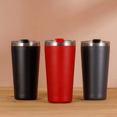 China Sustainable Custom Logo 18oz Double Wall 18/8 Stainless Steel Insulated Coffee Tumbler Cups In Bulk for sale