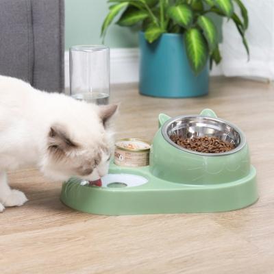 China Automatic Protect Cervical Spine Multiple Color Combination Stainless Steel Free Automatic Dog Cat Feeder for sale