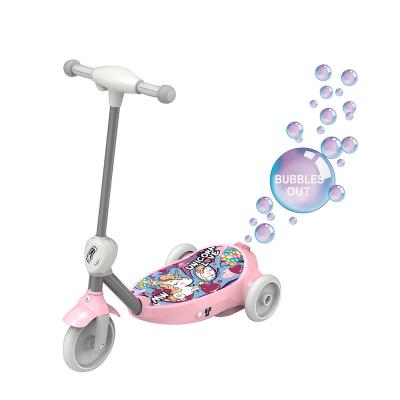 China Bubble While Riding 6v Battery Three Wheel Interesting Cheap 3 E Electric Kick Ride On Toy Kids Scooter For Kid Boys Children Girls for sale