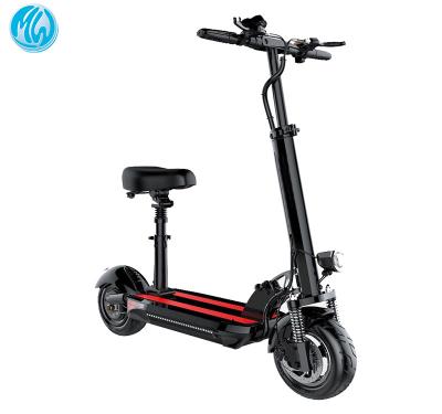 China Unisex for adults fat tire seated foldable e-scooter electronic electric scooter with seat for sale