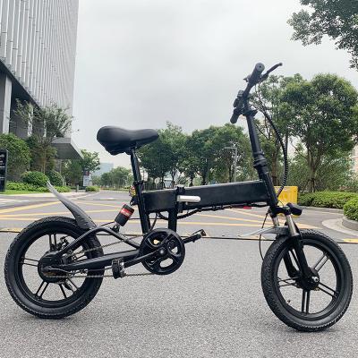 China Aluminum Alloy EU USA City Dropshipping Dual Suspension Hidden Bicycle Folding Folding Electric Bike Ebike for sale