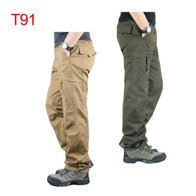 China Anti-pilling Men's Cotton Pants Military Tactical Army Fans Combat Raising Hunting Climbing Multi Pockets Cargo Breeches Pants for sale