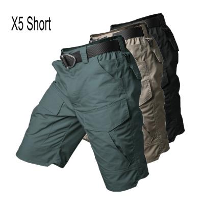 China Waterproof Men's Rib Stop Tactical Pants Army Fans Combat Increasing Hunting Multi Pockets Worker Cargo Shorts Breeches Trousers for sale