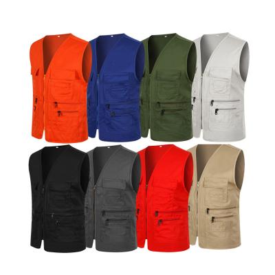 China Breathable Unisex Multi Pockets Invest Vest Bibs For Promotion Advertising Voluntary Sale Workers Vest Vest for sale