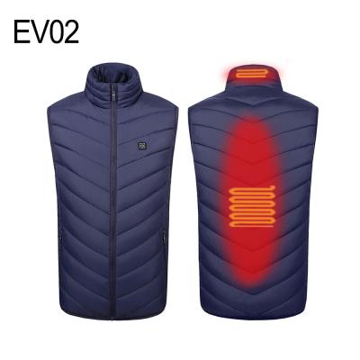 China Winter Jacket Men's Waterproof USB Rechargeable Power Bank Heating Vest Heated Electric Vest Tactical Fishing Heavy Coat for sale