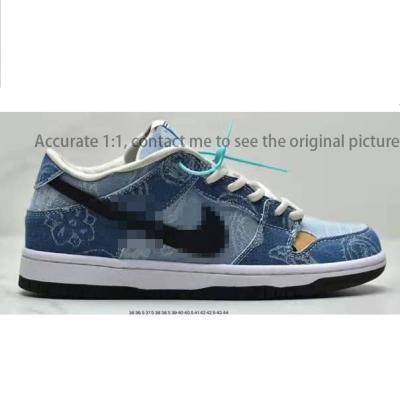 China Fashion Trend SB Skateboard Shoes Suede Navy Blue Dunks BAS 25th Anniversary SB Casual Sports Tide Shoes Skateboard Shoes for sale