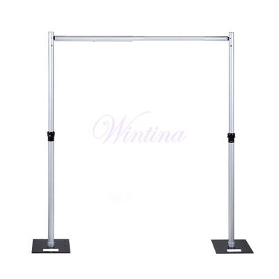 China Wedding OEM Customized Aluminum Backdrop Truss Curtain Rod Pipe And Drapes Telescopic Event Decoration / Wedding Backdrop Drape Backing for sale