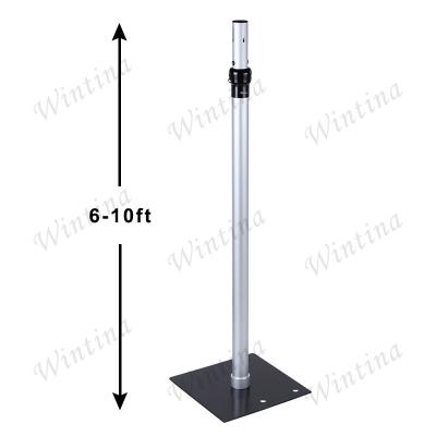 China Wholesale Wintina high quality aluminum event/party/cencort wedding/exhibition/display booth/pole, 6-10ft telescopic upright, cheap pipe and drape kits for wedding backdrop decor for sale