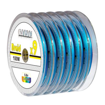 China Float Locator Custom Design Cheap 9 Strands Braided Fishing Line 100MX6 600M PE Line for sale