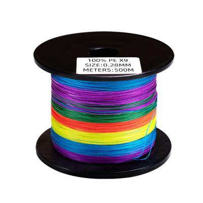 China Float Locator 2020 Mfr New 9 Strands Braided Fishing Line 500M PE Line for sale