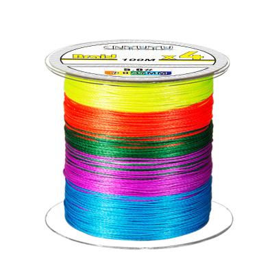 China New Style Ocean Beach 4 Strands Braided Fishing Line Float Locator 100M PE Line for sale